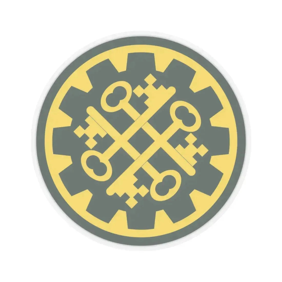 177th Military Police Brigade (U.S. Army) STICKER Vinyl Kiss-Cut Decal 3 Inch Transparent - The Sticker Space