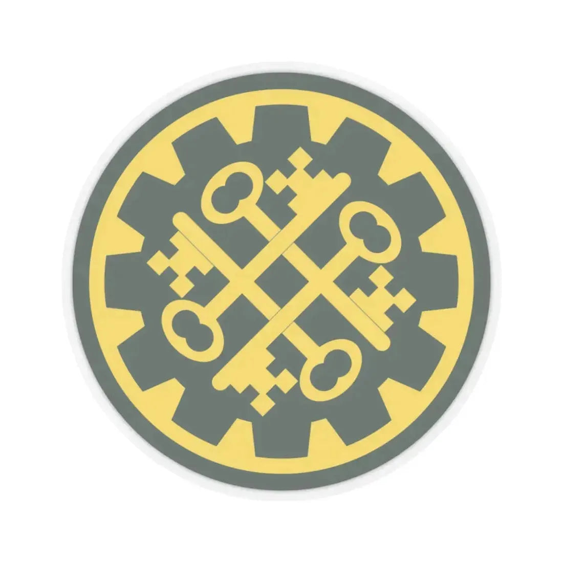 177th Military Police Brigade (U.S. Army) STICKER Vinyl Kiss-Cut Decal 4 Inch Transparent - The Sticker Space