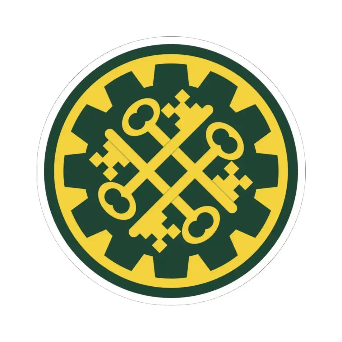 177th Military Police Brigade (U.S. Army) STICKER Vinyl Kiss-Cut Decal 4 Inch White - The Sticker Space