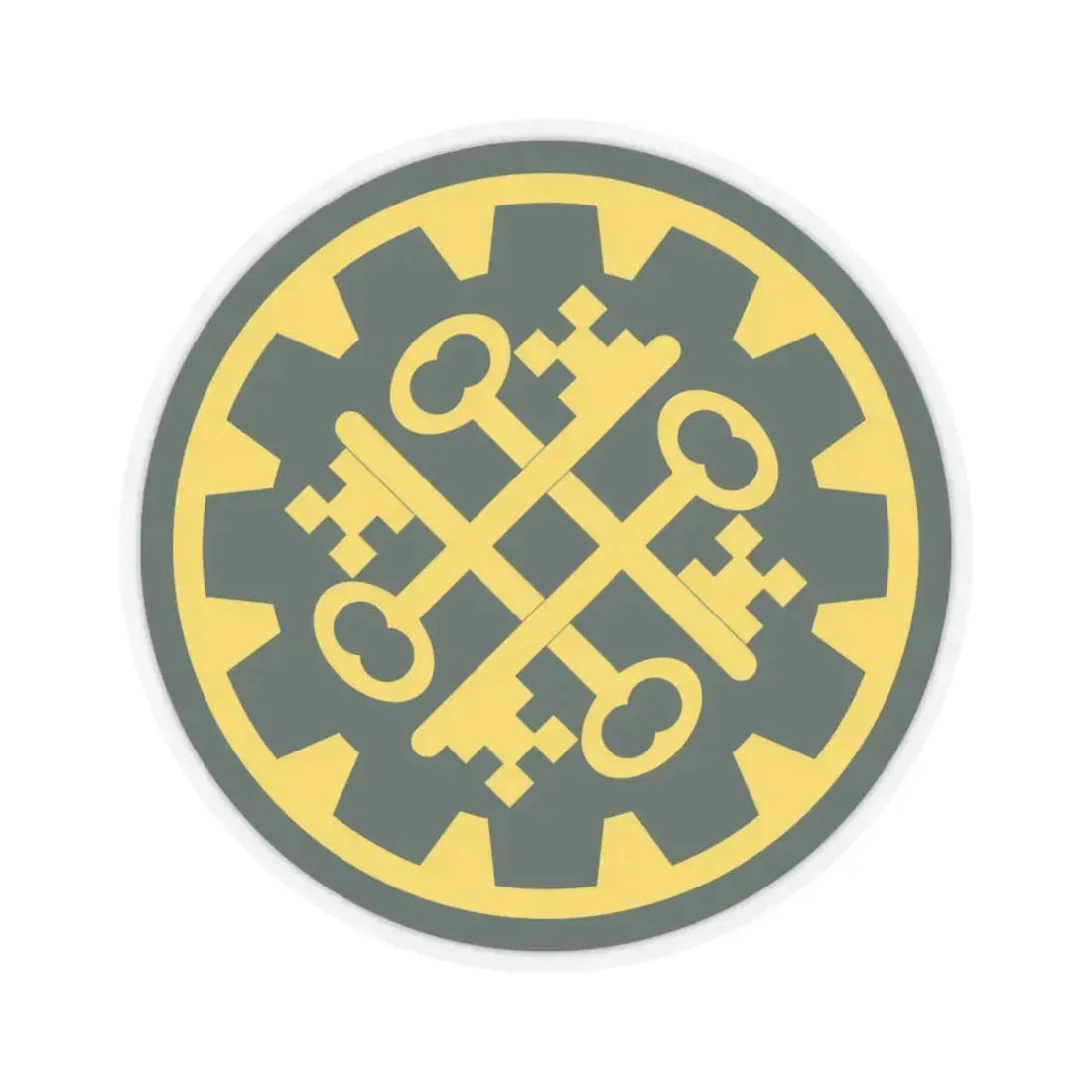 177th Military Police Brigade (U.S. Army) STICKER Vinyl Kiss-Cut Decal 6 Inch Transparent - The Sticker Space