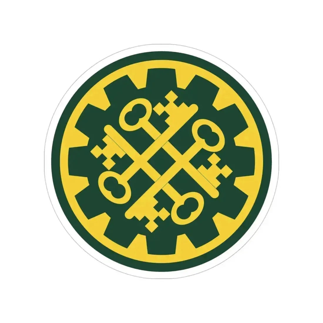 177th Military Police Brigade (U.S. Army) Transparent STICKER Die-Cut Vinyl Decal 4 Inch - The Sticker Space