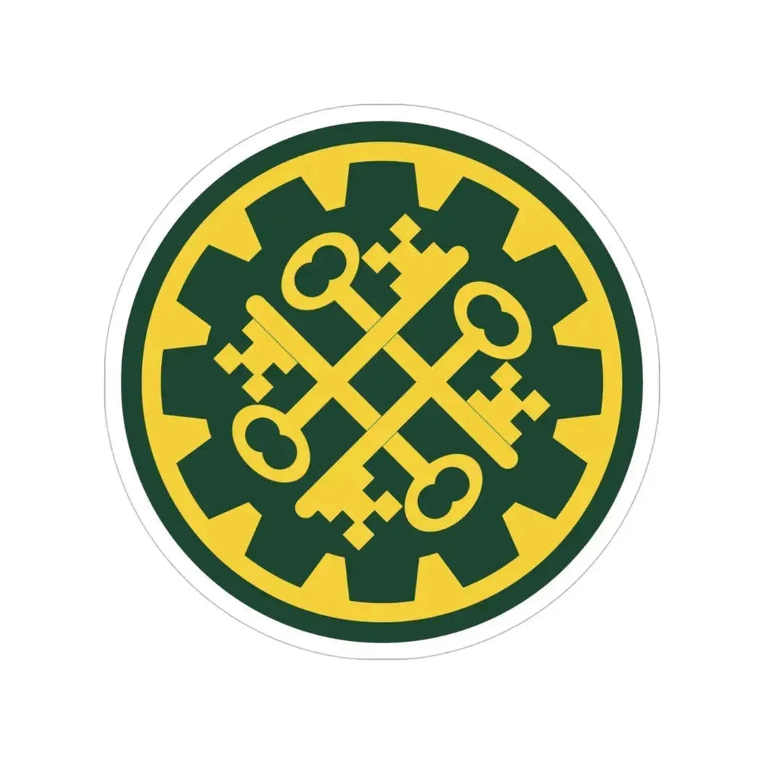 177th Military Police Brigade (U.S. Army) Transparent STICKER Die-Cut Vinyl Decal 4 Inch - The Sticker Space