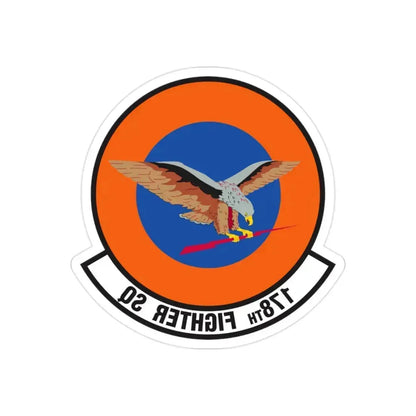 178 Fighter Squadron (U.S. Air Force) REVERSE PRINT Transparent Die-Cut STICKER 2 Inch Die-Cut Transparent - The Sticker Space