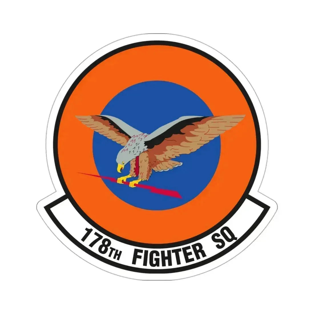 178 Fighter Squadron (U.S. Air Force) STICKER Vinyl Die-Cut Decal 3 Inch - The Sticker Space