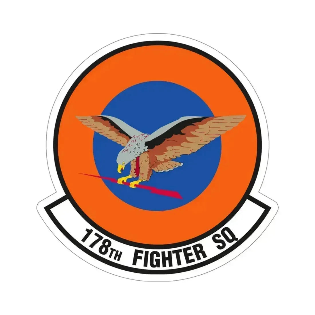 178 Fighter Squadron (U.S. Air Force) STICKER Vinyl Die-Cut Decal 4 Inch - The Sticker Space