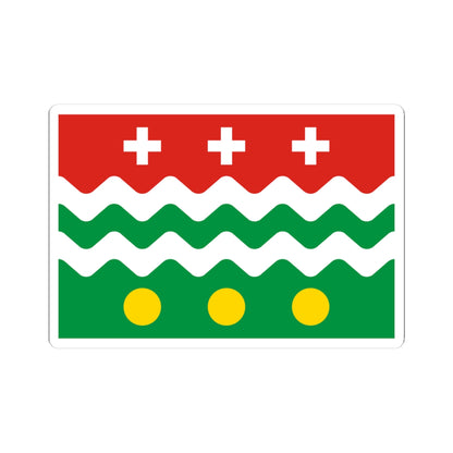 Flag of Molokovsky rayon Tver oblast (Russia) STICKER Vinyl Kiss-Cut Decal