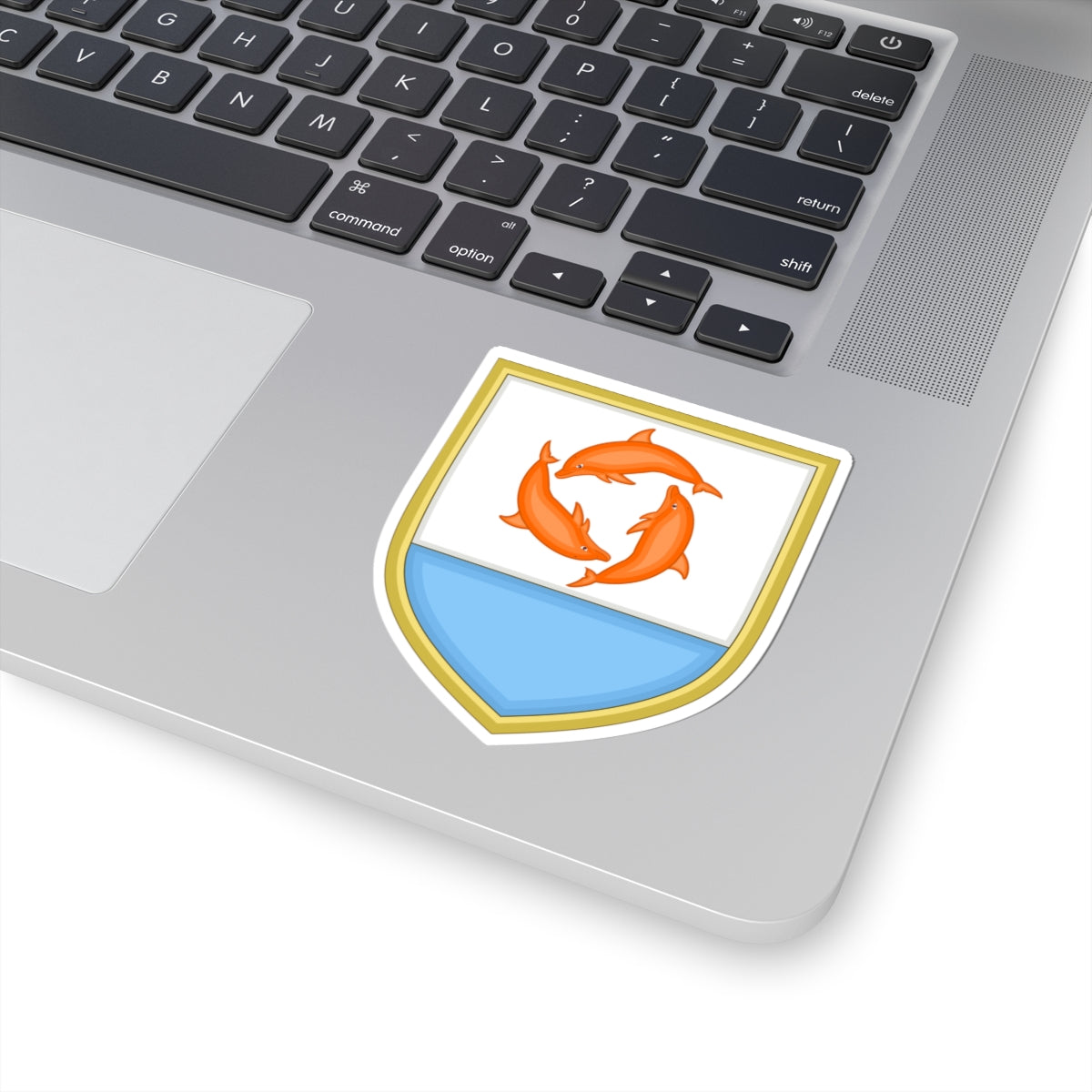 Anguilla coat of arms (United Kingdom) (Coat of Arms) STICKER Vinyl Kiss-Cut Decal