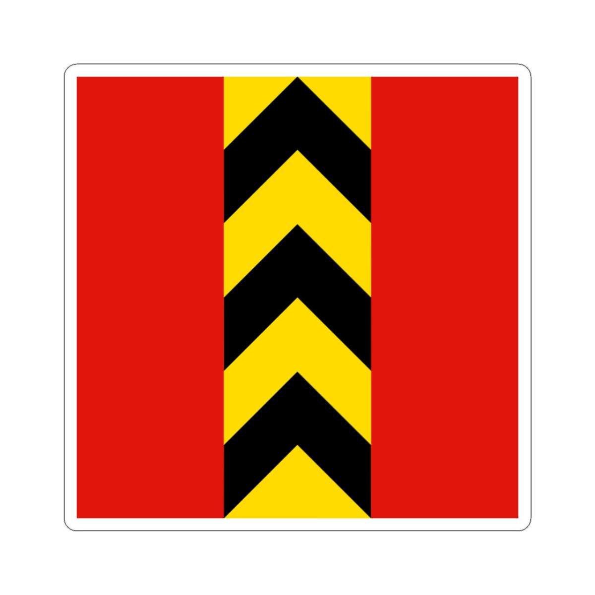CHE Valangin Flag (Switzerland) STICKER Vinyl Kiss-Cut Decal