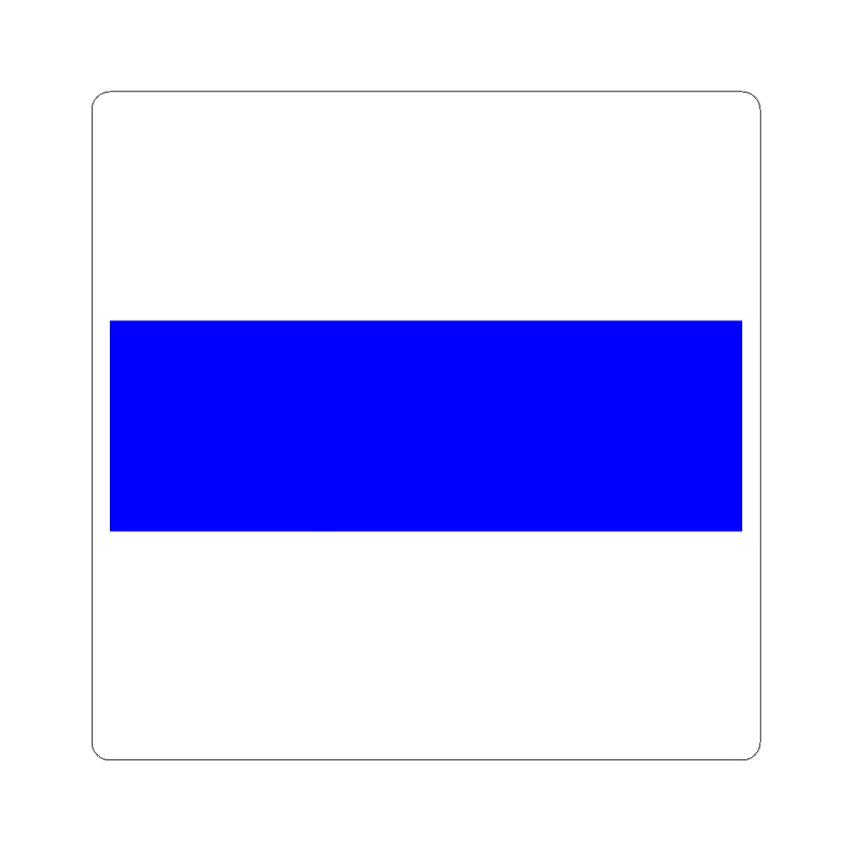 Flag of Zug (Switzerland) STICKER Vinyl Kiss-Cut Decal