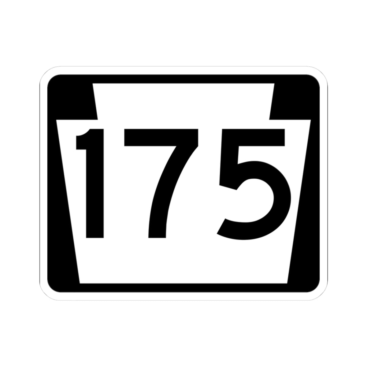 PA-175 (Pennsylvania) (Road Sign) STICKER Vinyl Kiss-Cut Decal