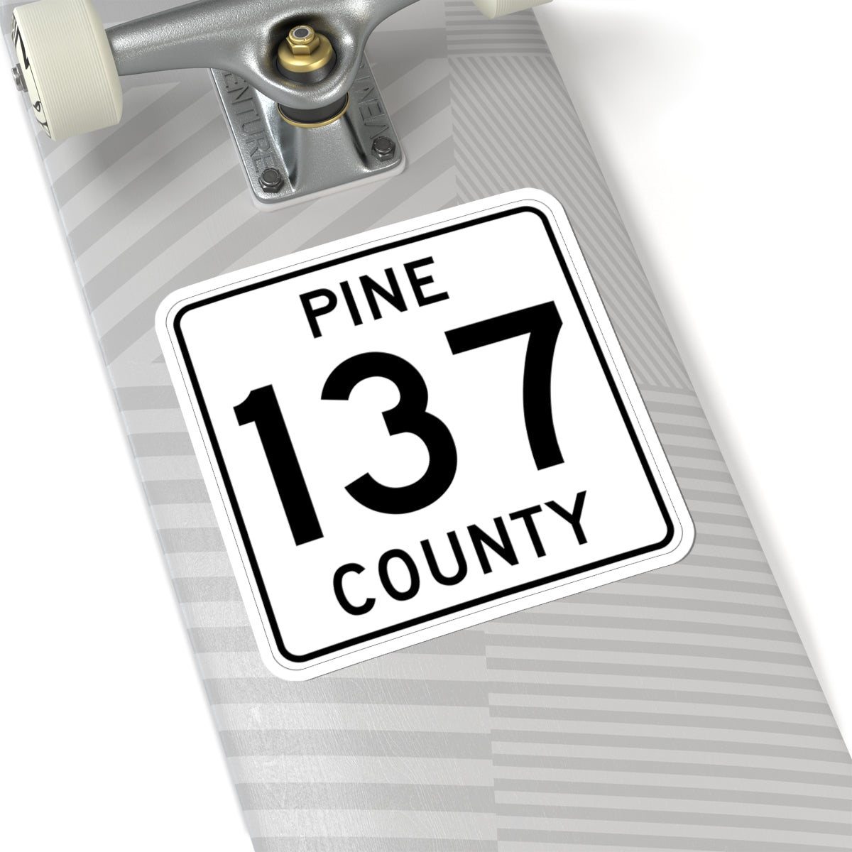 Pine County Route 137 MN (Minnesota) (Road Sign) STICKER Vinyl Kiss-Cut Decal