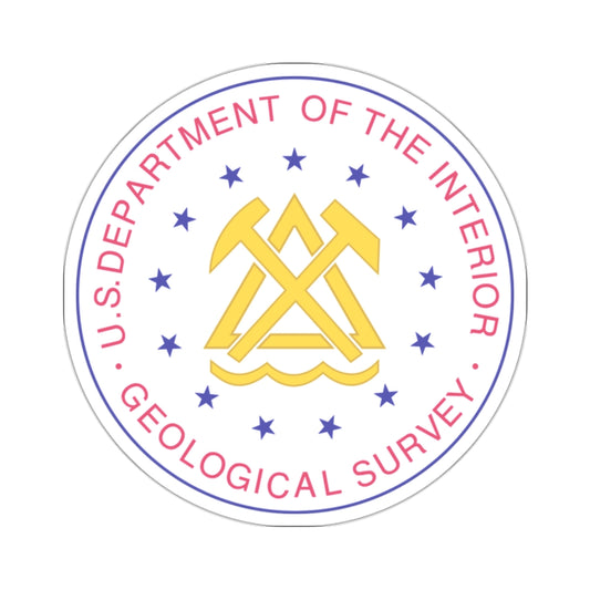 Seal of the United States Geological Survey - STICKER Vinyl Kiss-Cut Decal