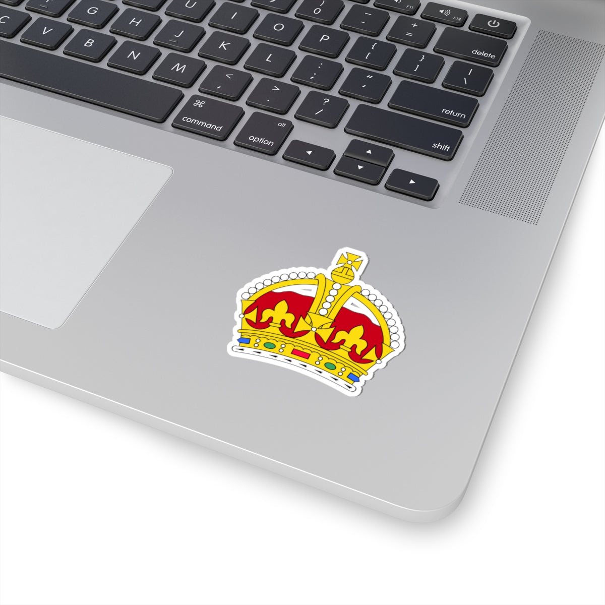 1901 pattern Tudor Crown plain 2D (United Kingdom) (Coat of Arms) STICKER Vinyl Kiss-Cut Decal