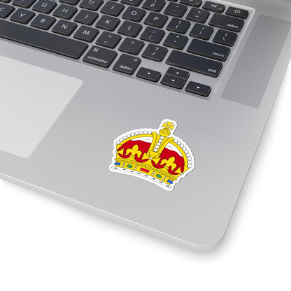 1901 pattern Tudor Crown plain 2D (United Kingdom) (Coat of Arms) STICKER Vinyl Kiss-Cut Decal