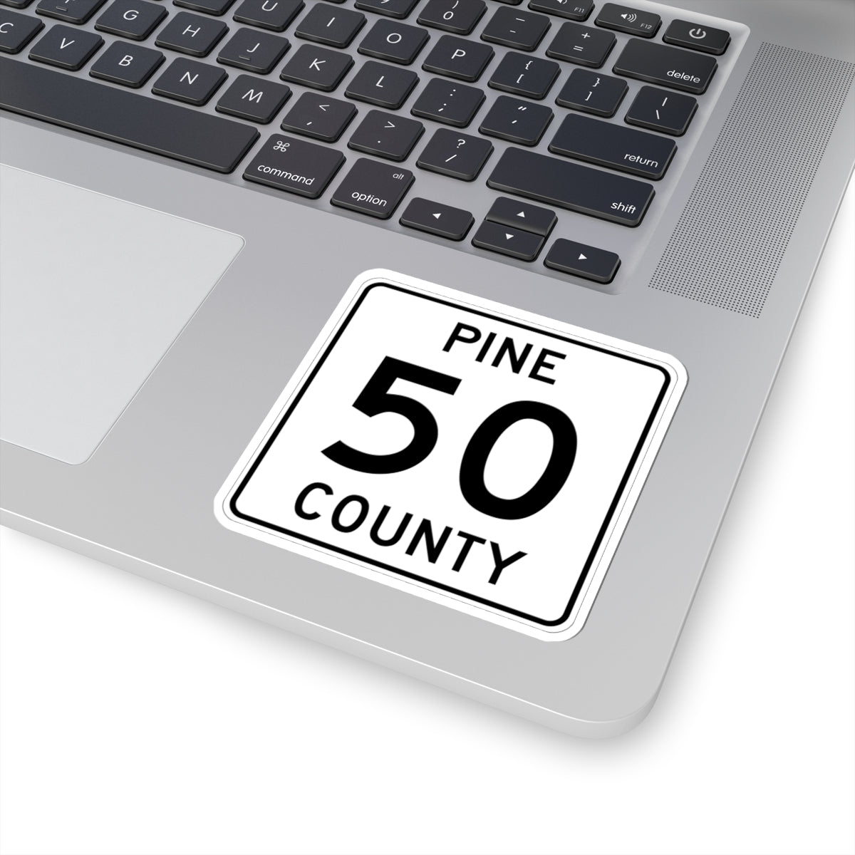 Pine County Route 50 MN (Minnesota) (Road Sign) STICKER Vinyl Kiss-Cut Decal