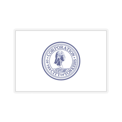 Flag of Yonkers, New York - STICKER Vinyl Kiss-Cut Decal