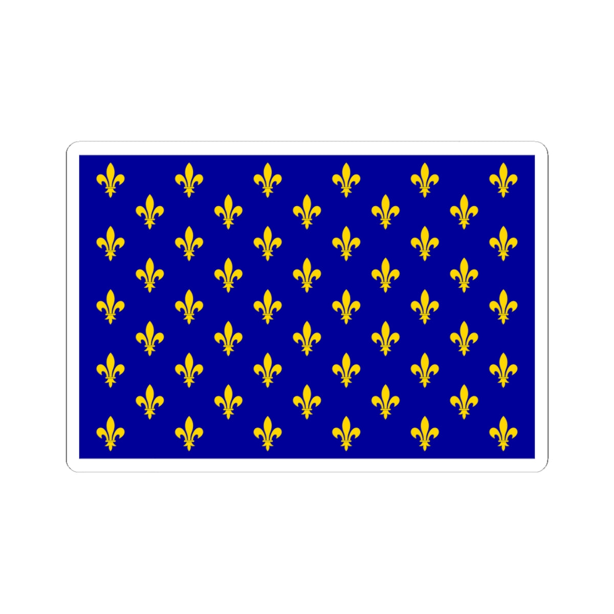 Flag of France XII-XIII type 2 (France) STICKER Vinyl Kiss-Cut Decal