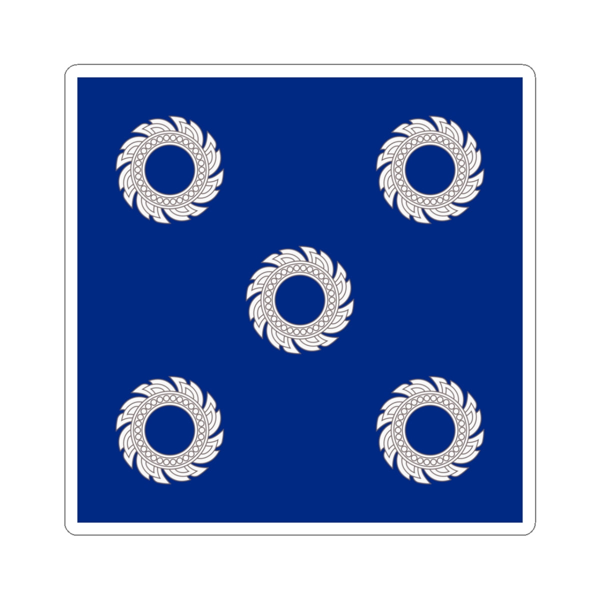 Flag Thai Admiral of the Fleet (Thailand) STICKER Vinyl Kiss-Cut Decal