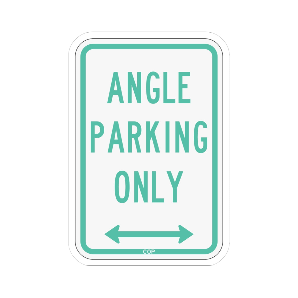 PBOT Road sign P4620D (Oregon) (Road Sign) STICKER Vinyl Kiss-Cut Decal