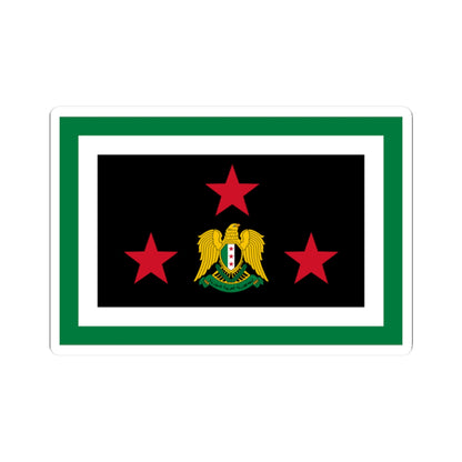 Flag of the Chief of the General Staff Syria 2024present (Syria) STICKER Vinyl Kiss-Cut Decal