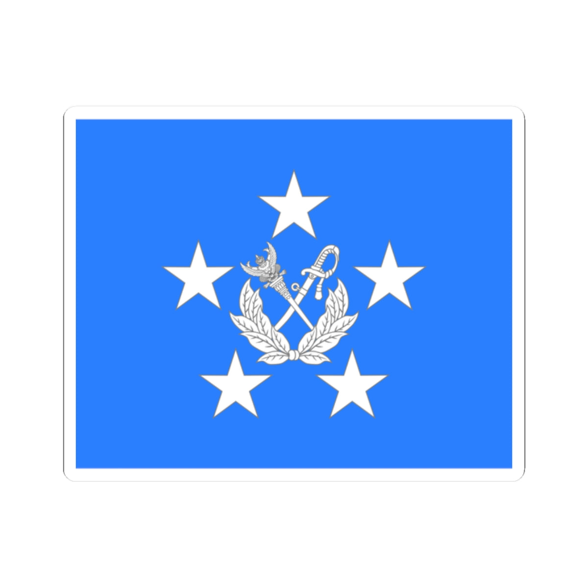 Flag Thai Marshal of Air Force (Thailand) STICKER Vinyl Kiss-Cut Decal