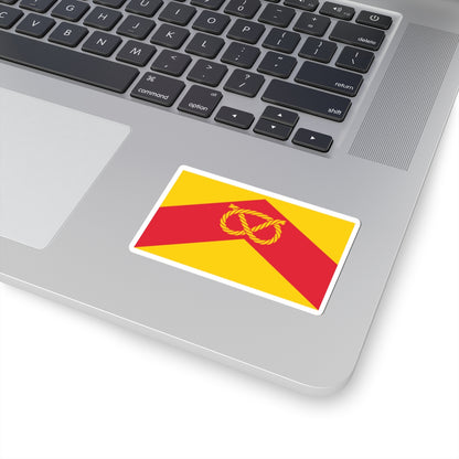 Staffordshire Flag (England) STICKER Vinyl Kiss-Cut Decal