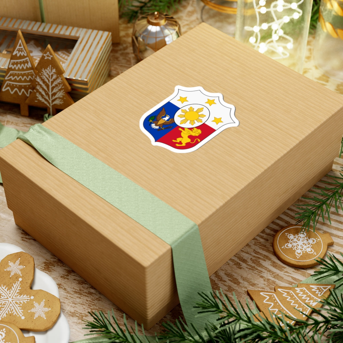 Arms of the Philippines (Philippines) (Coat of Arms) STICKER Vinyl Kiss-Cut Decal