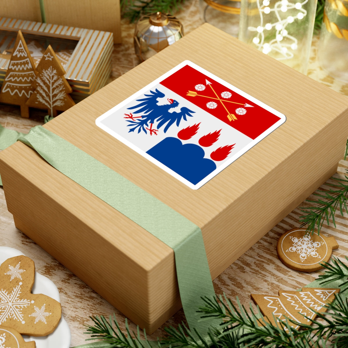 Orebro lan vapenflagga (Sweden) STICKER Vinyl Kiss-Cut Decal