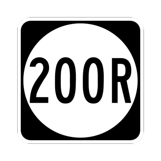 PR tertiary 200R (Puerto Rico) (Road Sign) STICKER Vinyl Kiss-Cut Decal