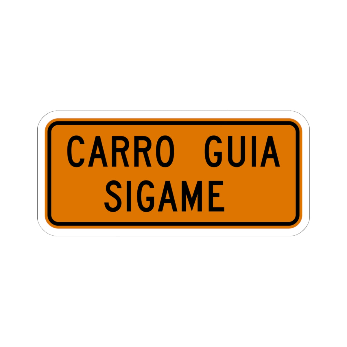 MUTCD-PR G20-4 (Puerto Rico) (Road Sign) STICKER Vinyl Kiss-Cut Decal