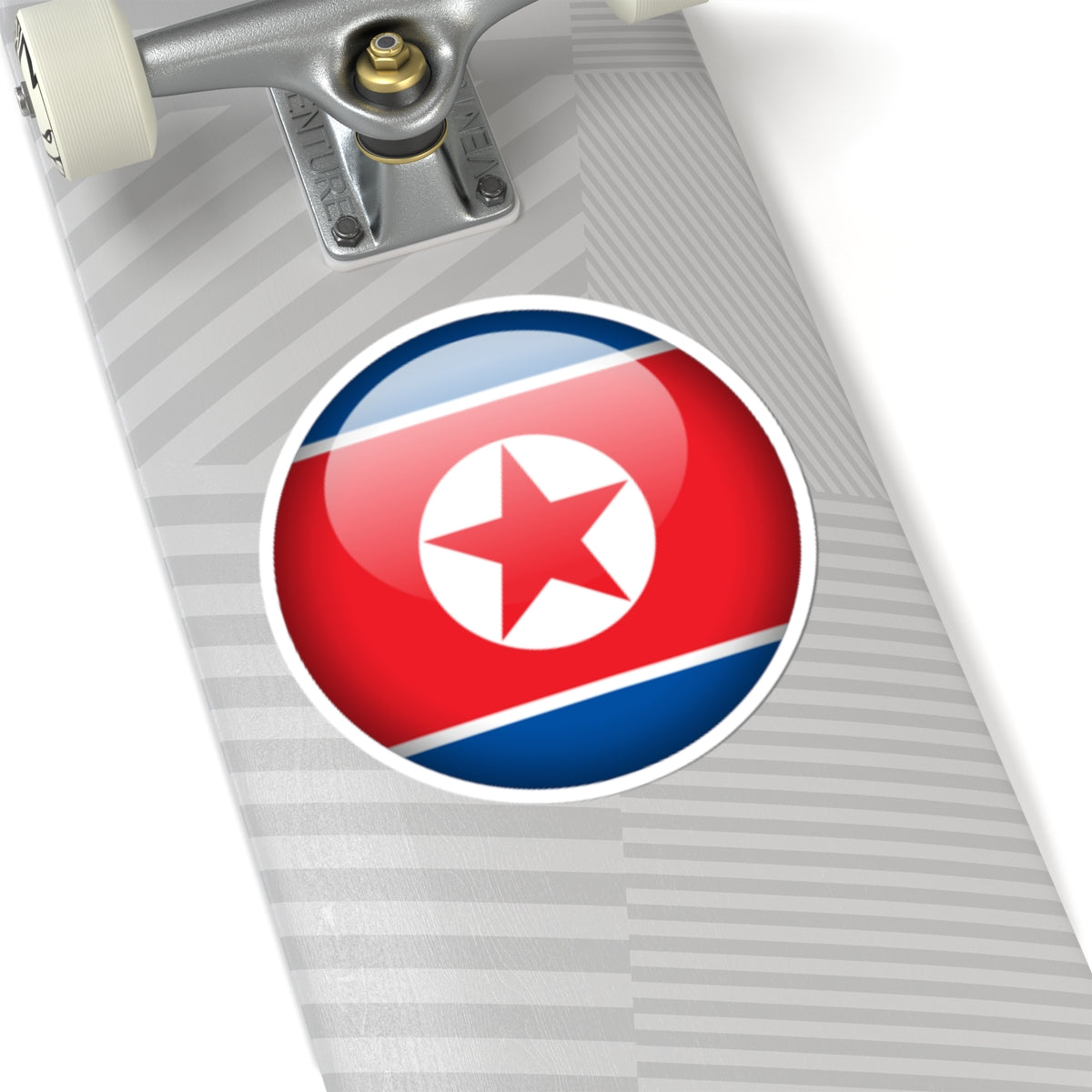 Flag orb North Korea (Korea) STICKER Vinyl Kiss-Cut Decal