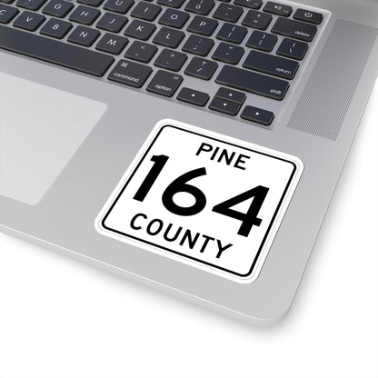 Pine County Route 164 MN (Minnesota) (Road Sign) STICKER Vinyl Kiss-Cut Decal