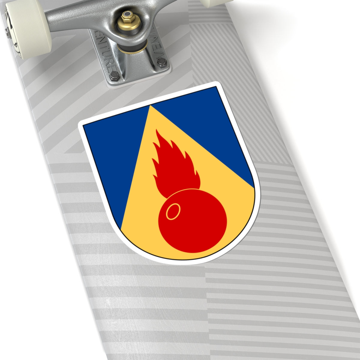 Artilleriregementet 911. kompaniet vapen (Sweden) (Coat of Arms) STICKER Vinyl Kiss-Cut Decal