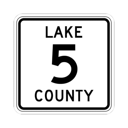 Lake County Route 5 MN (Minnesota) (Road Sign) STICKER Vinyl Kiss-Cut Decal