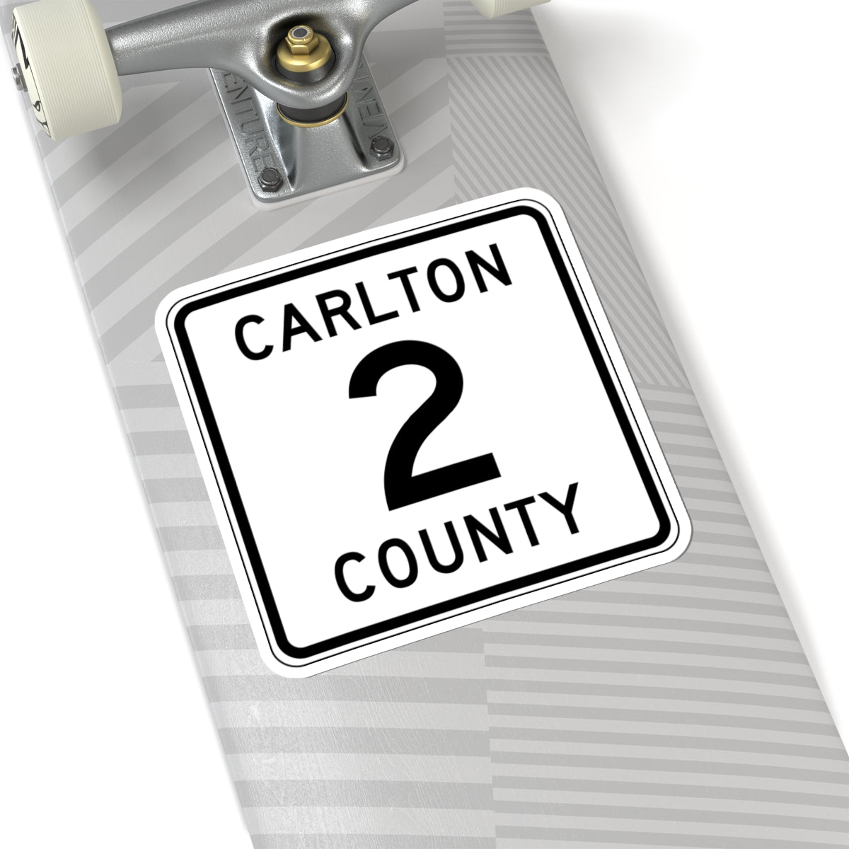 Carlton County 2 MN (Minnesota) (Road Sign) STICKER Vinyl Kiss-Cut Decal