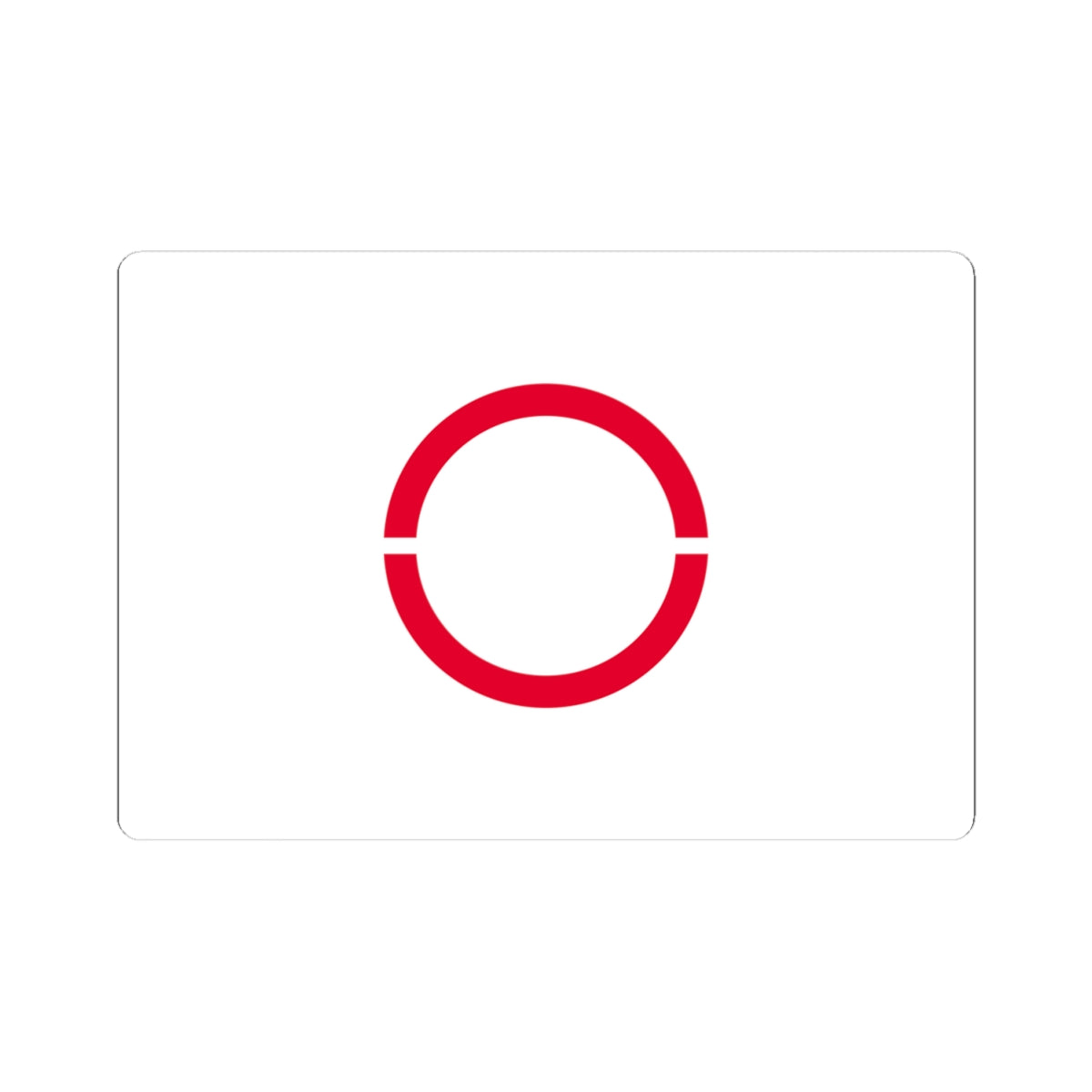Flag of Okaya Nagano (Japan) STICKER Vinyl Kiss-Cut Decal