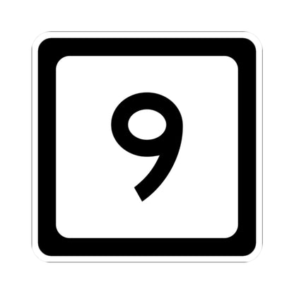 WV-9 (Virginia) (Road Sign) STICKER Vinyl Kiss-Cut Decal