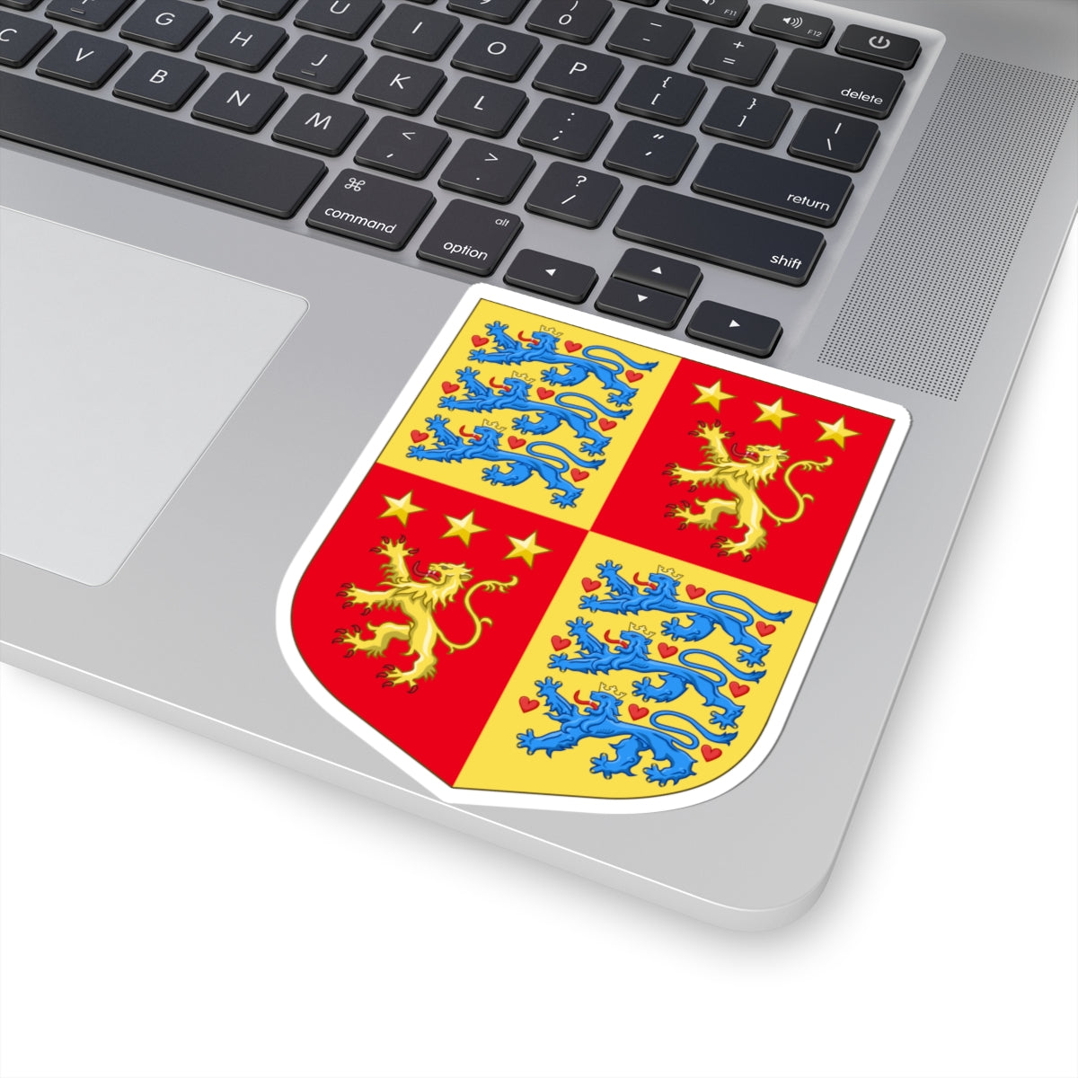 Arms of Henrik Prince Consort of Denmark (Denmark) (Coat of Arms) STICKER Vinyl Kiss-Cut Decal