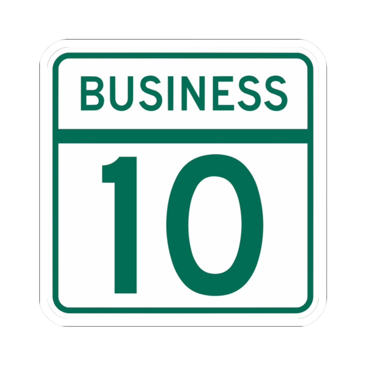 MD Route 10 Business (Maryland) (Road Sign) STICKER Vinyl Kiss-Cut Decal