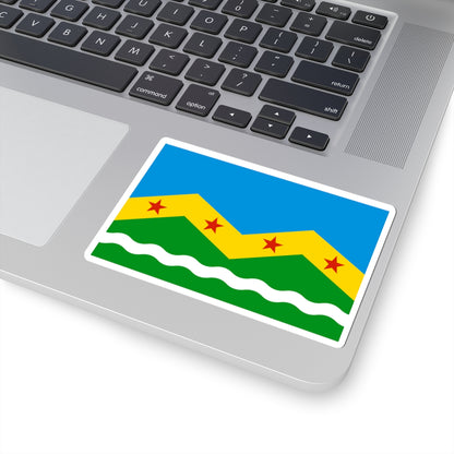 Flag of Marushkinskoe Moscow oblast (Russia) STICKER Vinyl Kiss-Cut Decal