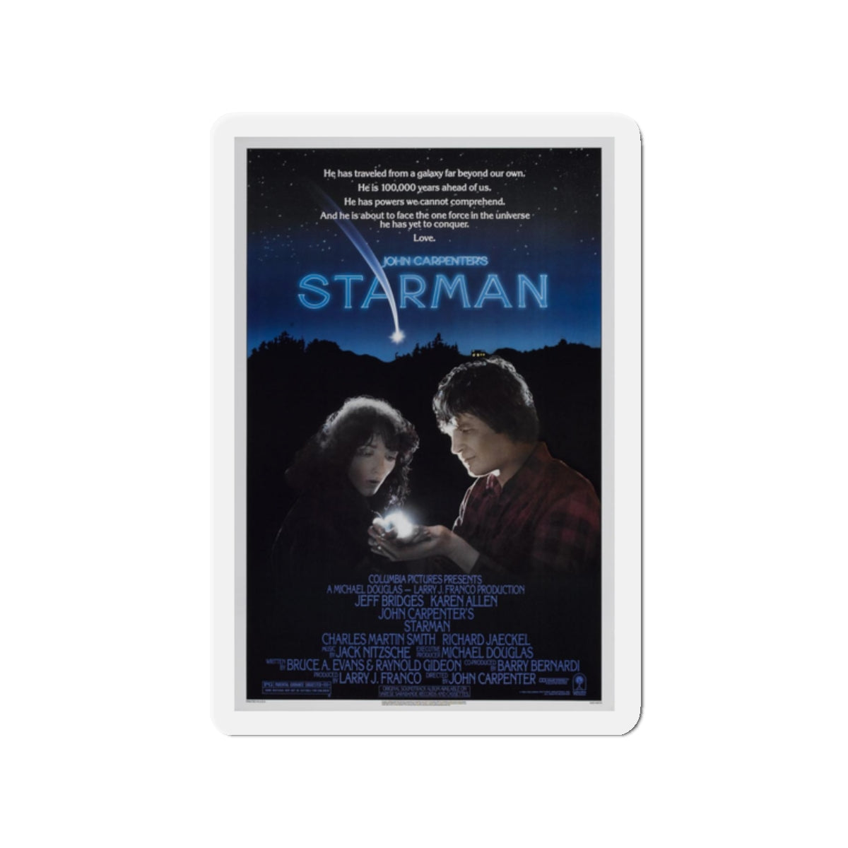 STARMAN 1984 Movie Poster - Refrigerator Magnet