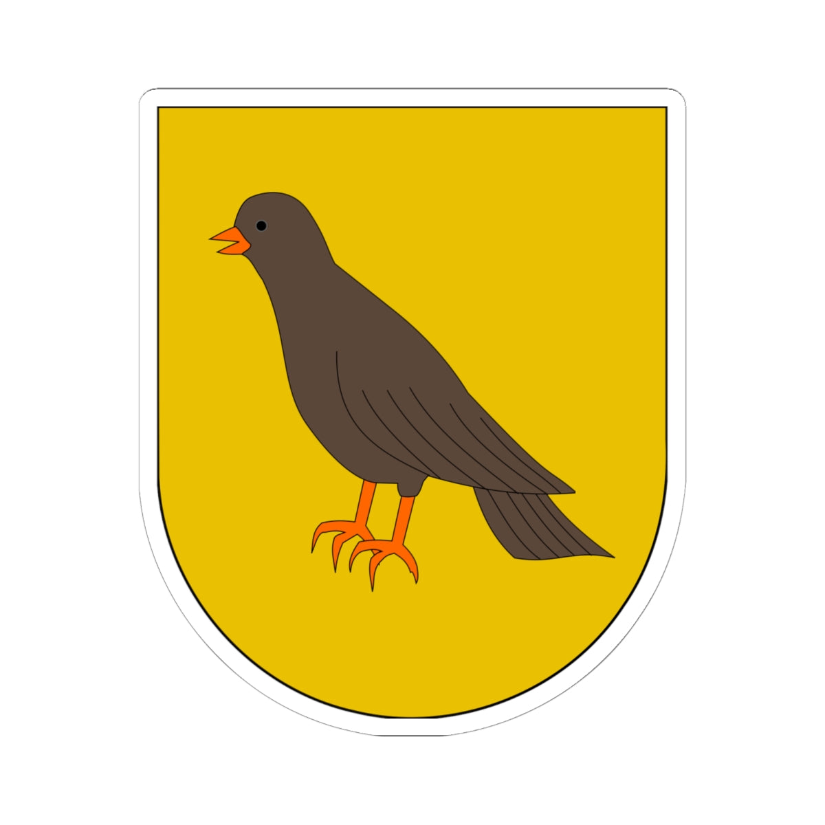 Antic escut municipal de Llesp (Spain) (Coat of Arms) STICKER Vinyl Kiss-Cut Decal