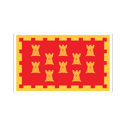 Unofficial County Flag of Greater Manchester (England) STICKER Vinyl Kiss-Cut Decal