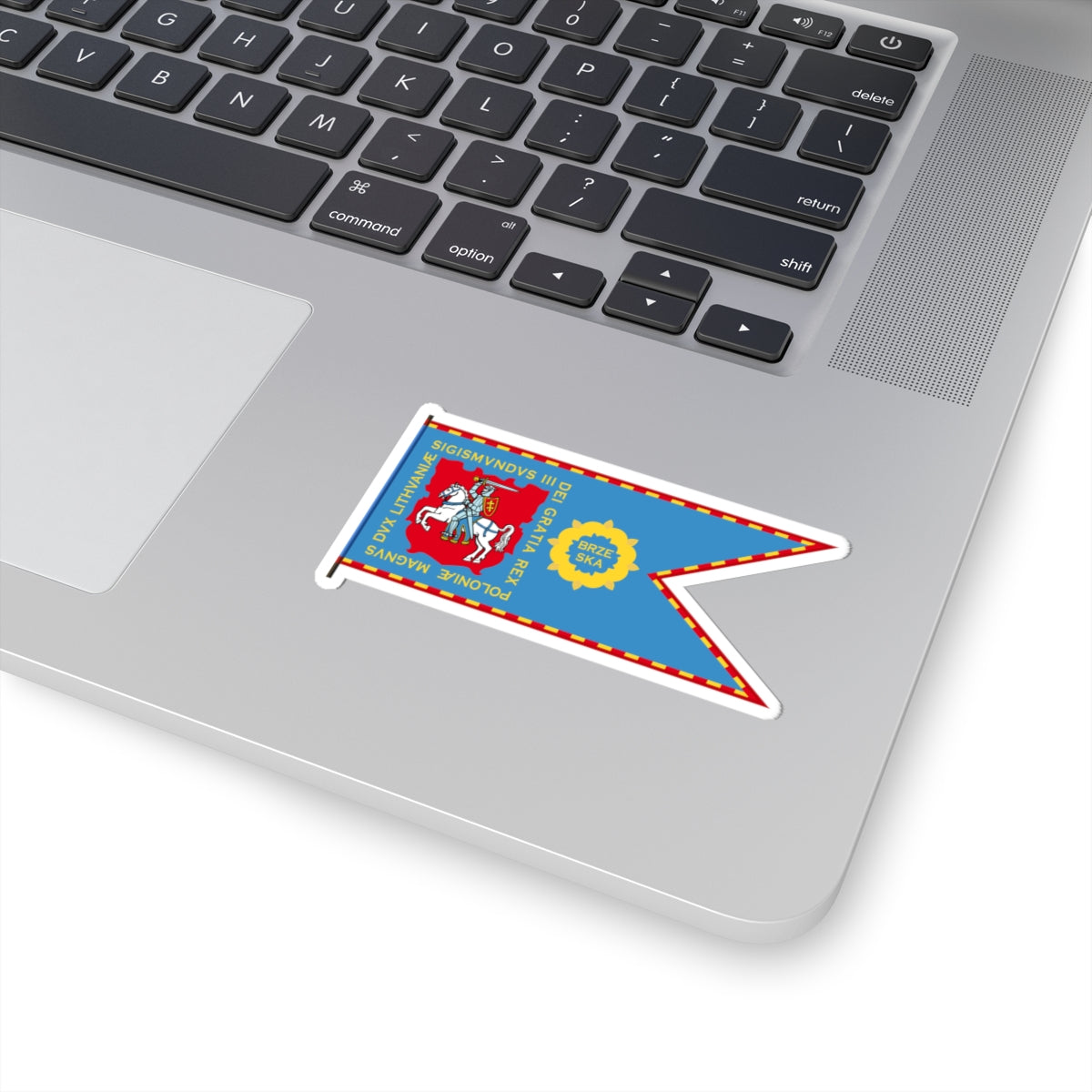 Banner of Brest Litovsk Voivodeship 1609-1618-1 (Belarus) (Coat of Arms) STICKER Vinyl Kiss-Cut Decal