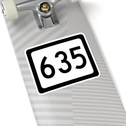 WV-635 (Virginia) (Road Sign) STICKER Vinyl Kiss-Cut Decal
