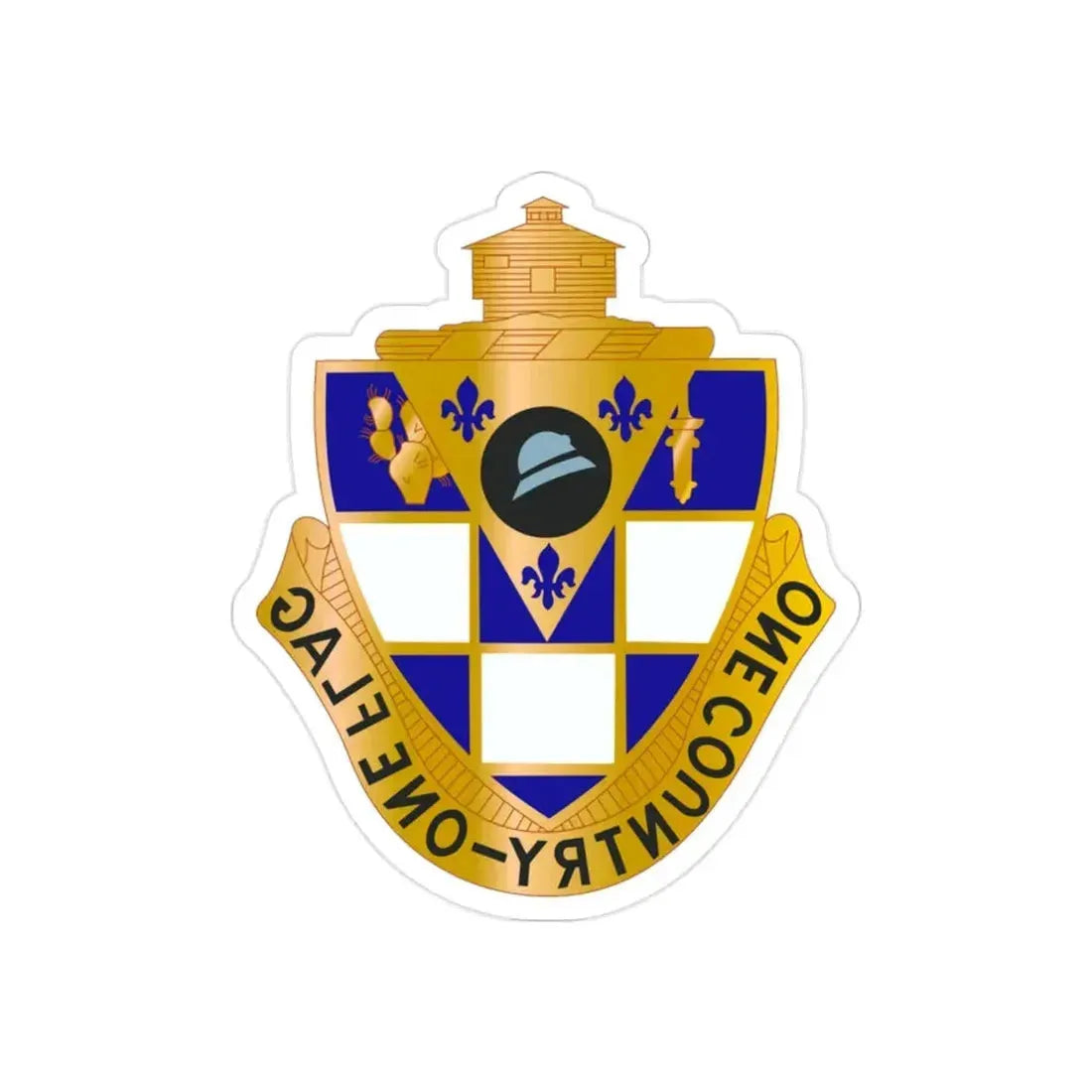 178th Infantry Regiment (U.S. Army) REVERSE PRINT Transparent Die-Cut STICKER - The Sticker Space