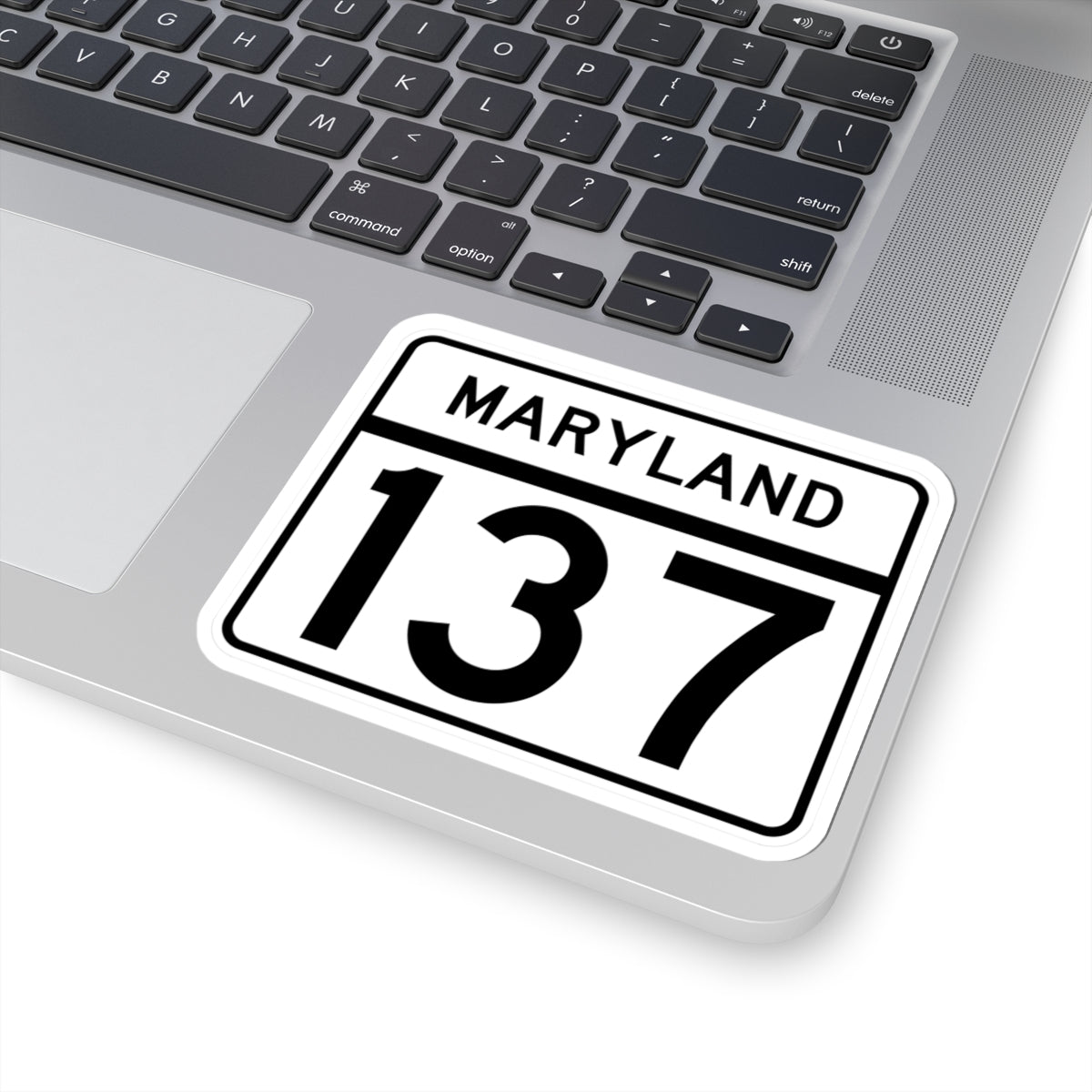 MD Route 137 (Maryland) (Road Sign) STICKER Vinyl Kiss-Cut Decal