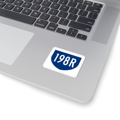 PR primary 198R (Puerto Rico) (Road Sign) STICKER Vinyl Kiss-Cut Decal