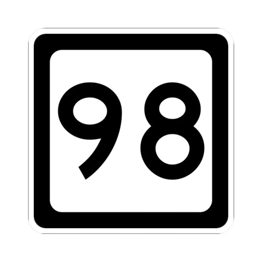 WV-98 (Virginia) (Road Sign) STICKER Vinyl Kiss-Cut Decal