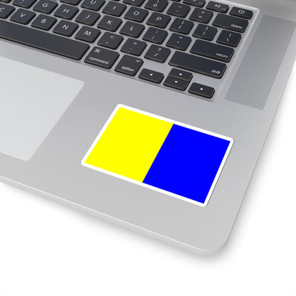 Flag of Montlucon (France) STICKER Vinyl Kiss-Cut Decal